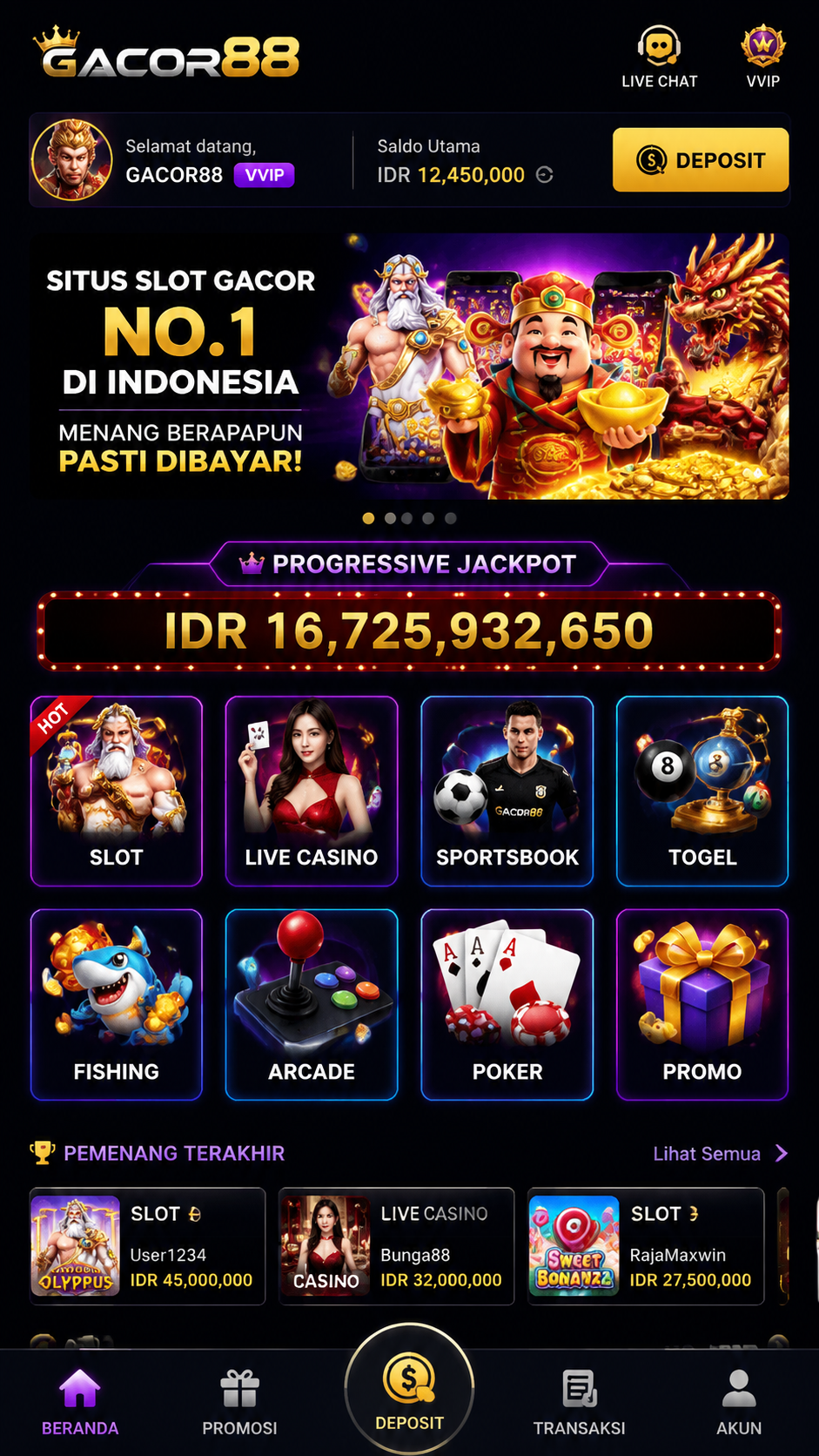 Screenshot 1 gacor88